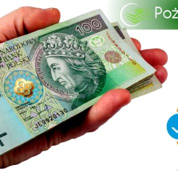 Pożyczki przez Internet – 6 istotnych aspektów Plik banknotów 100 zł na dłoni