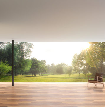 A może wybudować taras na ogrodzie? taras w ogrodzie przy nowoczesnym domu