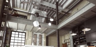 Wyspa w kuchni. Plusy i minusy takiego rozwiązania Loft - nowoczesne wnętrze w industrialnym stylu zaprojektowane jako mieszkanie o otwartym planie z kuchnią, jadalnią, pokojem dziennym oraz domowym biurem na parterze i sypialnią na antresoli.