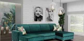 Meble do salonu – czyli jak umeblować najważniejsze pomieszczenie w naszym domu? nowoczesny salon zielona kanapa