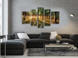obraz z kilku elementów salon