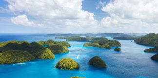 Palau – raj na Pacyfiku Palau wyspy z lotu ptaka