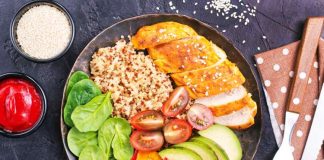 Zła dieta przyczyną problemów z potencją! Jak ją poprawić? zdrowa dieta talerz z jedzeniem