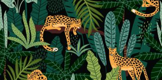 Egzotyczne wnętrza, czyli tapety ze zwierzętami w Twoim domu tapeta dżungla gepardy