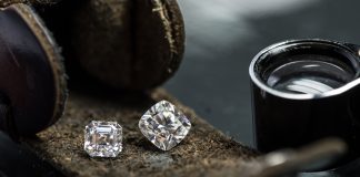 Piękno w czystej postaci diamenty na skórzanym pasku