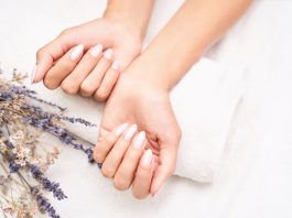 manicure ślubny