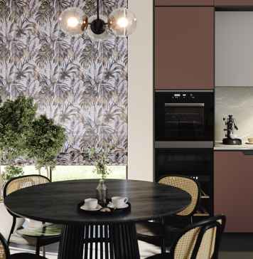 Jak dopasować rolety rzymskie do kuchni? rolety rzymskie w kuchni