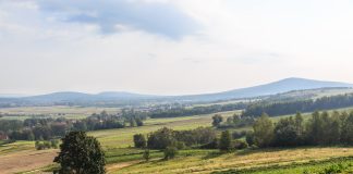 Góry Świętokrzyskie – odkryj skarby natury i historii Widok na Łysicę od strony Św. Katarzyny,Góry Świętokrzyski