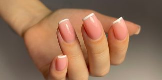 Manicure francuski hybrydowy manicure hybrydowy