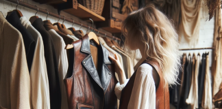 Jak kupować w lumpeksie? Poradnik dla początkujących dziewczyna wybierająca ciuchy w lumpeksie